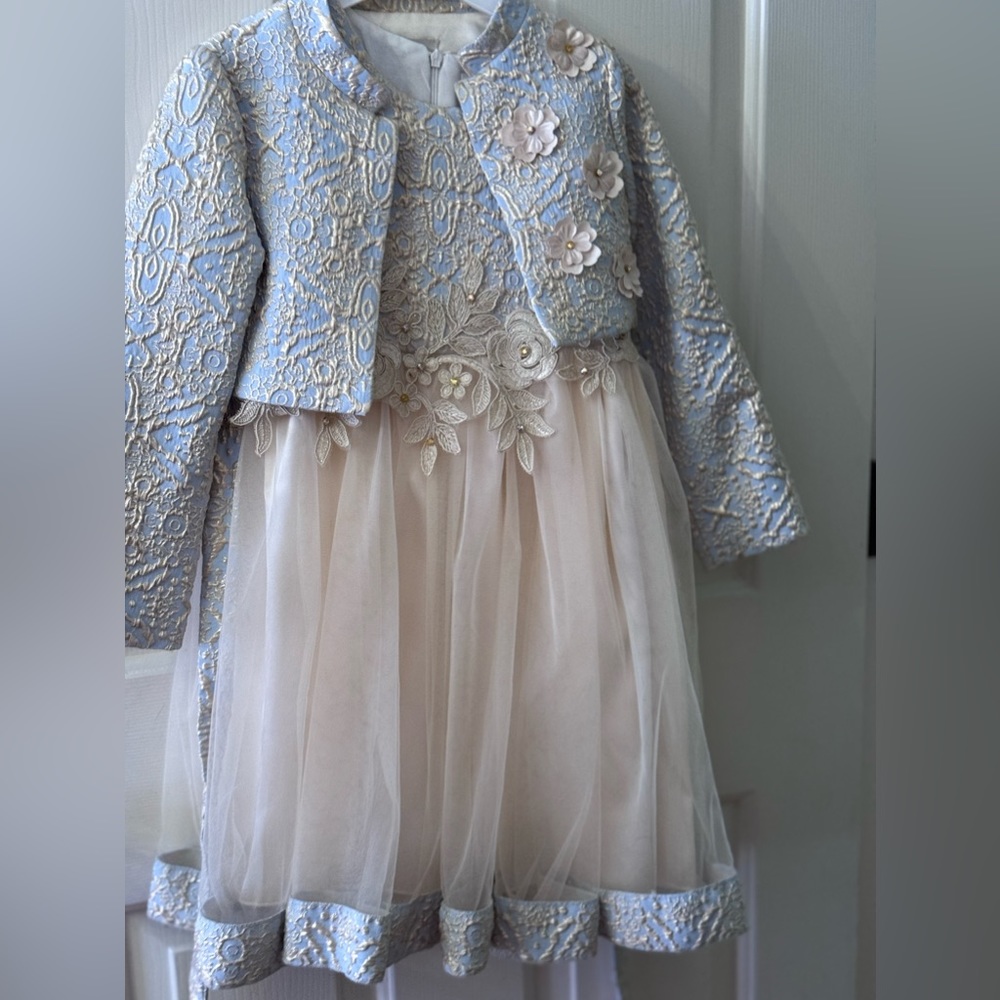 Stunning dress custom made with matching shoes